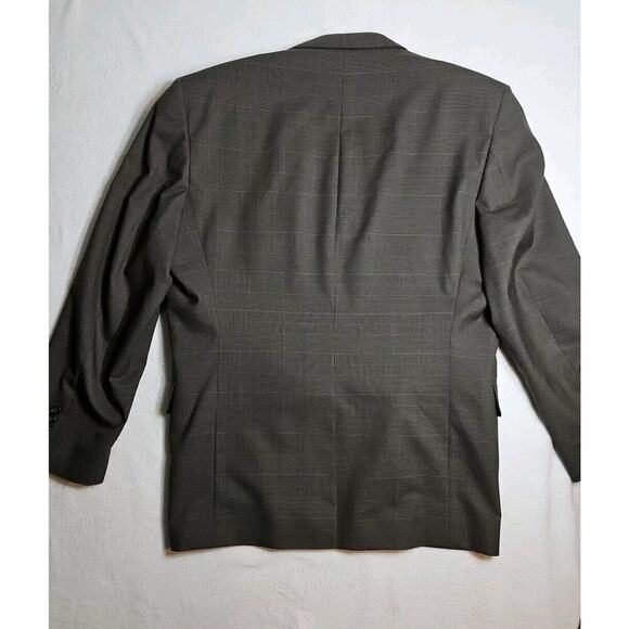 Jos. A. Bank Blazer Mens 42R Brown Wool Plaid Sport Coat Jacket 2 Button - Picture 9 of 9
